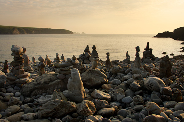 Stone towers, Aberbach, Pembrokeshire