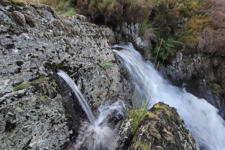 Twymyn waterfall above Dylife Mine