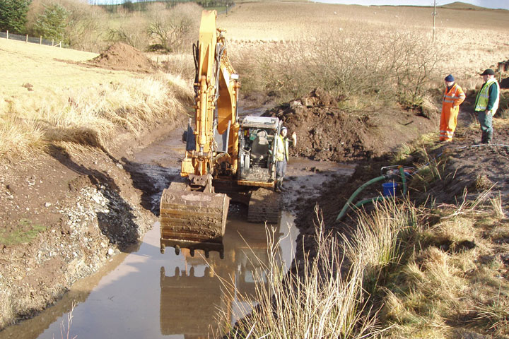 Frongoch Stream Diversion 2011