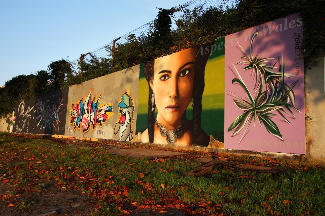 Graffiti wall, Brynmill, Swansea