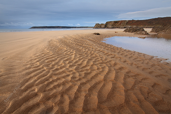 Sand patterns, Three Cliffs Bay