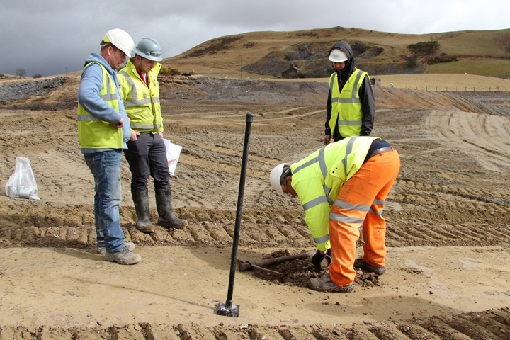 Clay compaction trial, Frongoch Mine