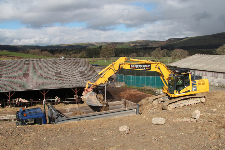 Collection of clay from Dolfor Farm