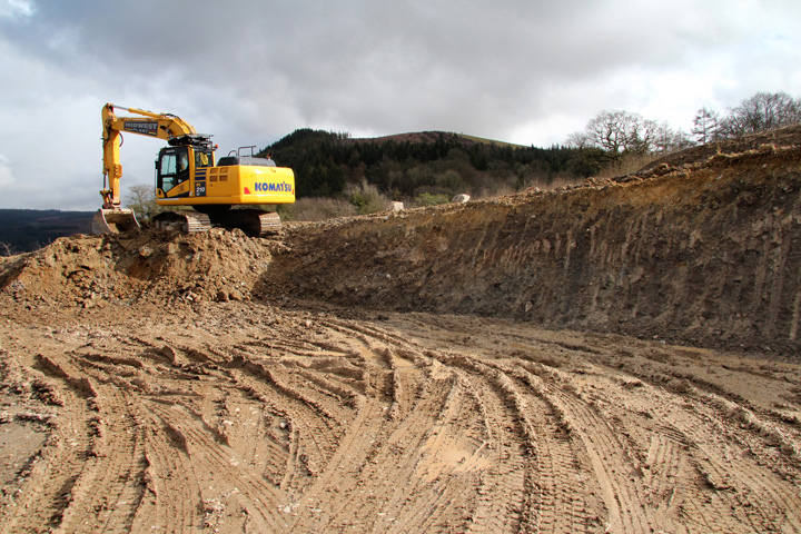 Collection of clay from Dolfor Farm