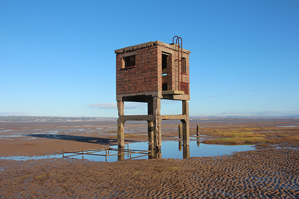 WWII observation tower, Llanrhidian Marsh